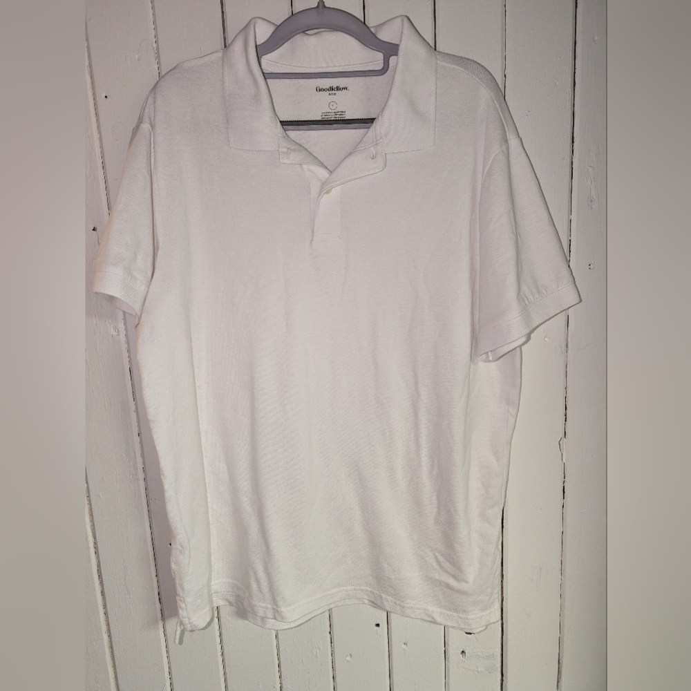 🤍 👕 Goodfellow & Co Men's White Polo Shirt